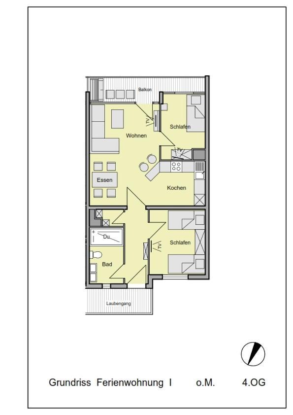 Apartamento Haus Weitblick Ole Flensburgo Exterior foto